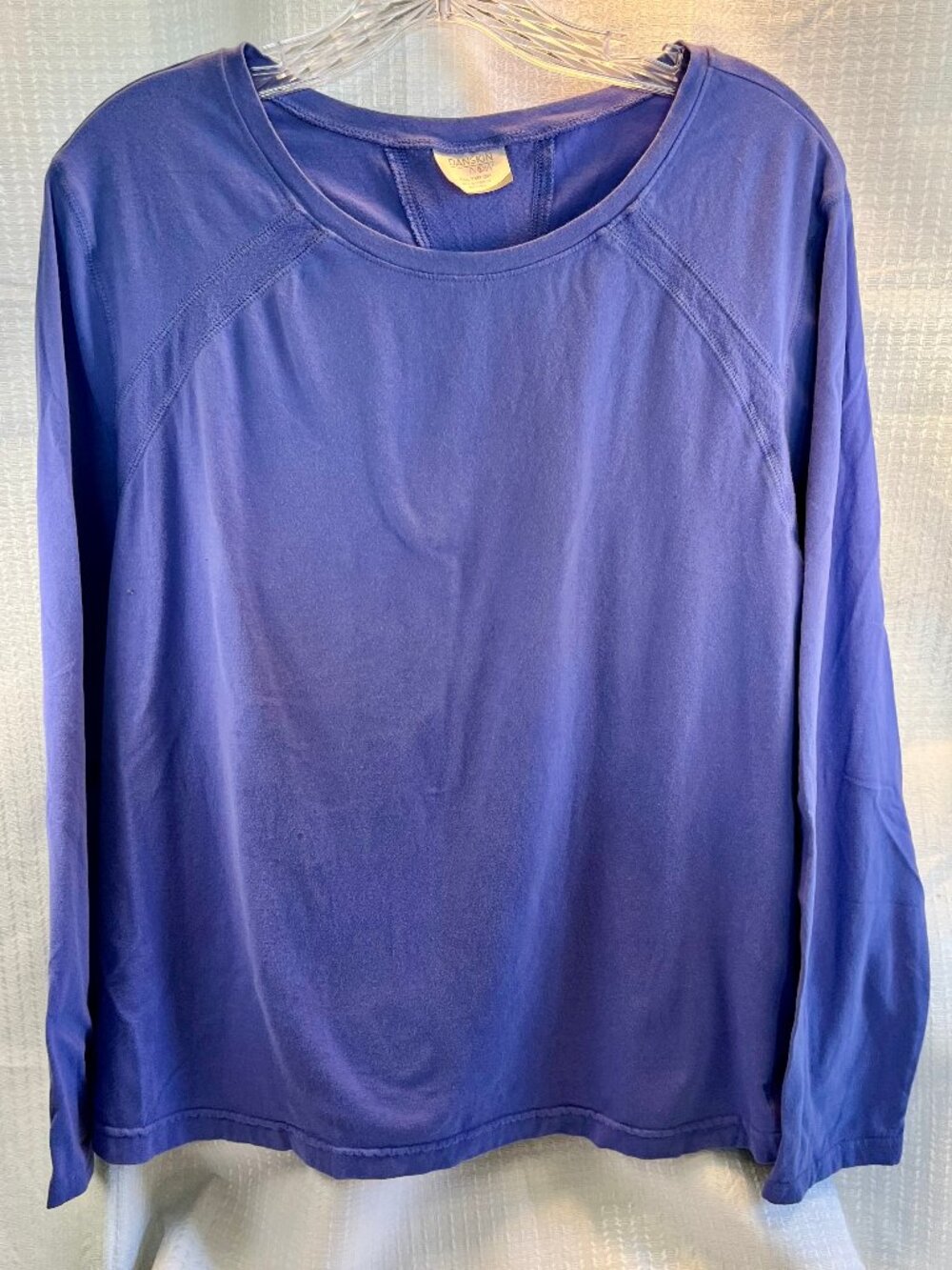 Danskin Now Long-Sleeve Performance Top in Periwinkle size 2X